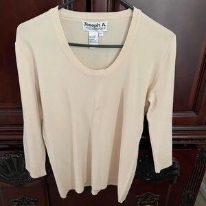 Joseph Cream Fitted Blouse